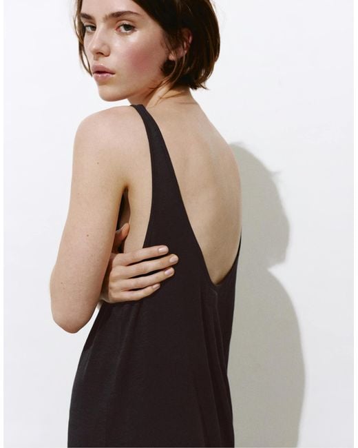 Pull&Bear White – midikleid