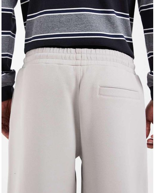 ASOS White Oversized Balloon Fit Sweatpants for men