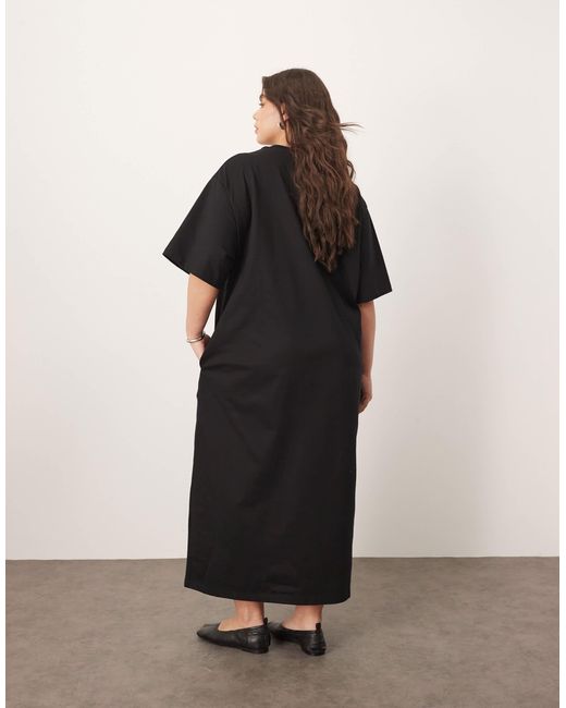 Curve - t-shirt oversize épais ARRANGE en coloris Black