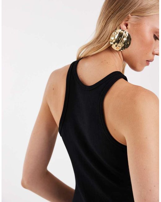 ASOS Black Hybrid Racer Maxi Dress