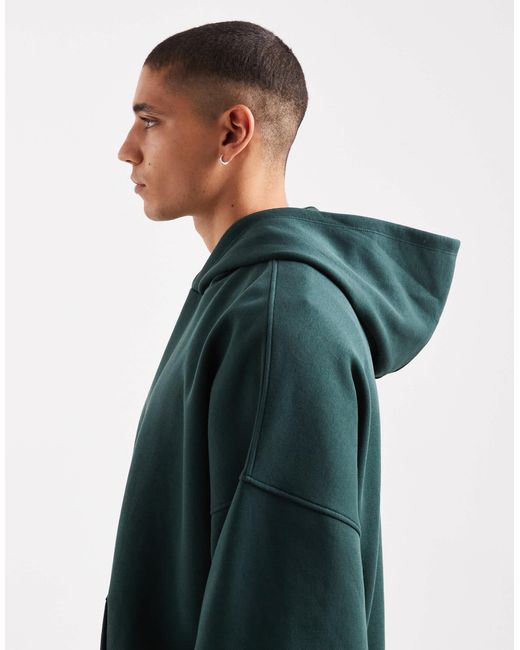 ASOS – basic-kapuzenpullover in Green für Herren