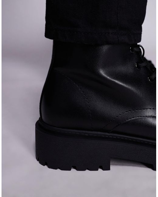 ASOS – schnürstiefel in Black für Herren