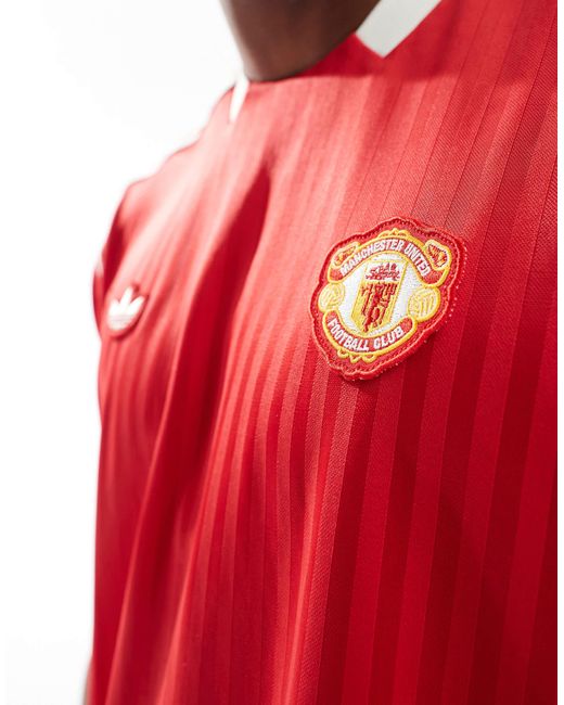 Adidas football - manchester united icons - t-shirt Adidas Originals pour homme en coloris Red