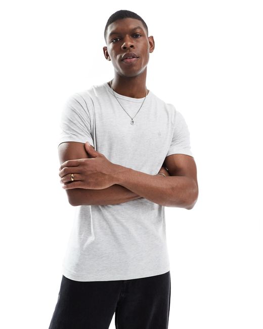 French Connection White French Connection Crew Neck Short Sleeve T-shirt for men