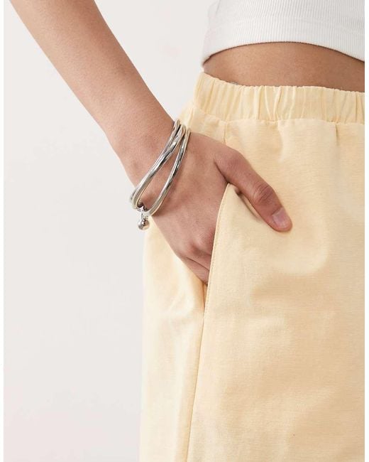 ASOS Natural Long Line Bermuda Short