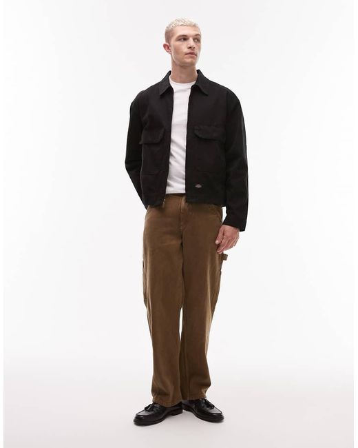 Dickies Black Fort Smith Trucker Jacket for men