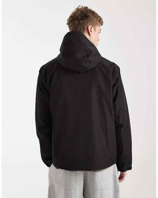Jack & Jones Black Lightweight Hooded Jacket for men