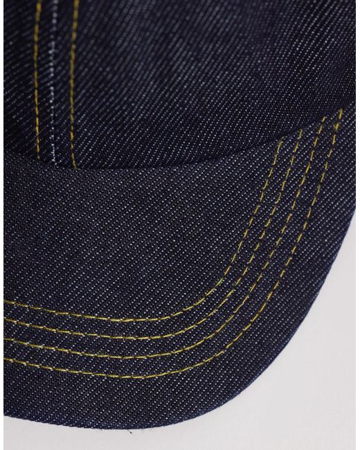 ASOS – denim-baseballkappe in Blue für Herren