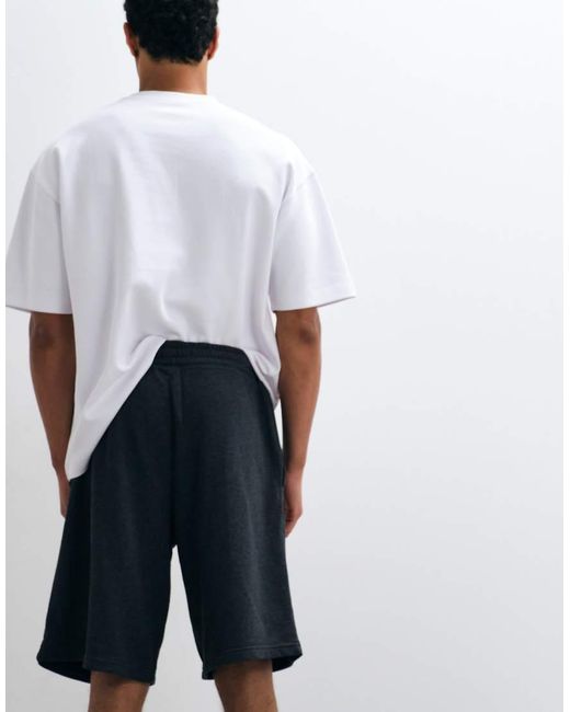 Hollister White baggy Knee Length Shorts for men
