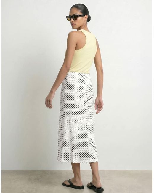 HYPEDROP White Midi Skirt