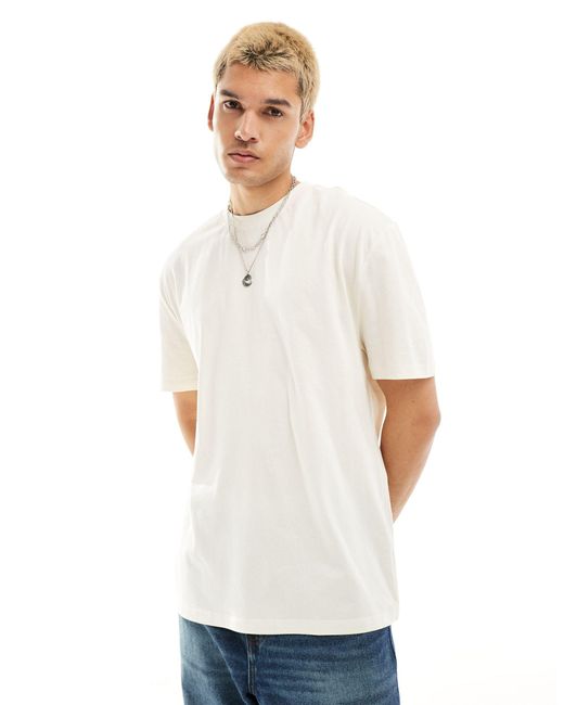 ASOS White Relaxed Fit T-shirt for men