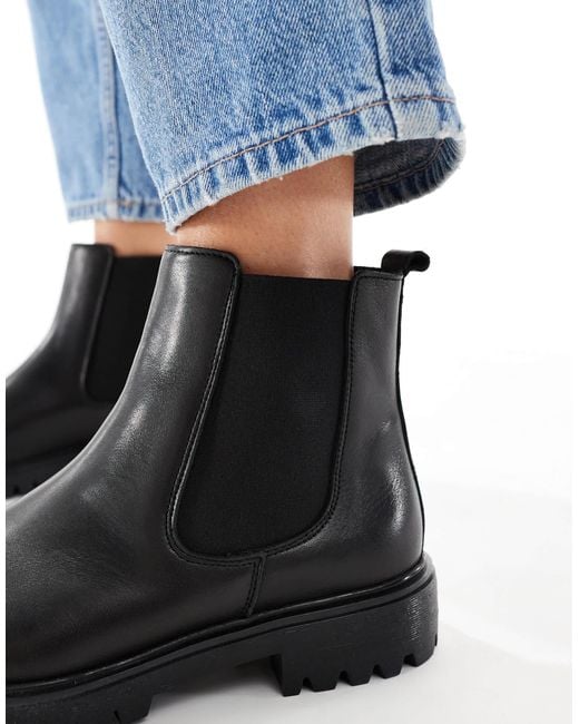 ALDO Black – adalitlan – chelsea-stiefeletten aus em leder