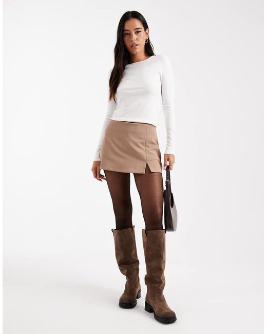 ASOS Mini Skort in het White