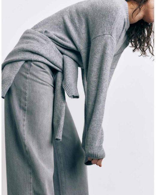 Maglione Mélange Basic di Pull&Bear in Gray