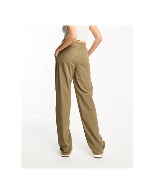 Noisy May White Ankle Drawstring Pants