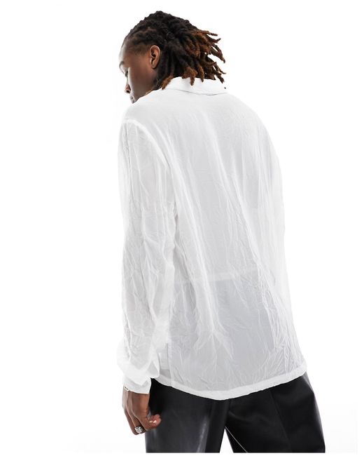 ASOS White Relaxed Shirt for men