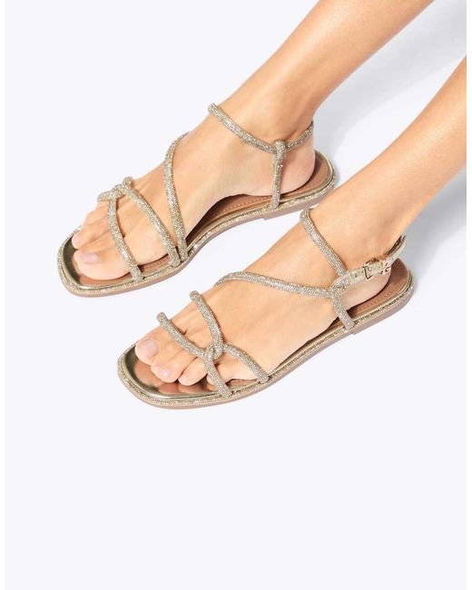 KG by Kurt Geiger White Priya Flat Sandals