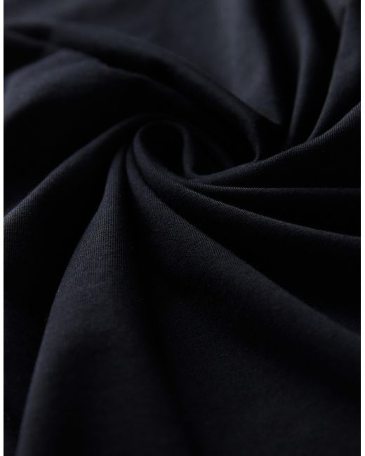 T-shirt ras ASOS pour homme en coloris Black