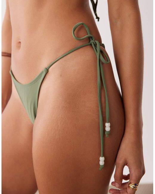 Motel Brown Lentra Pearl Bikini Bottoms