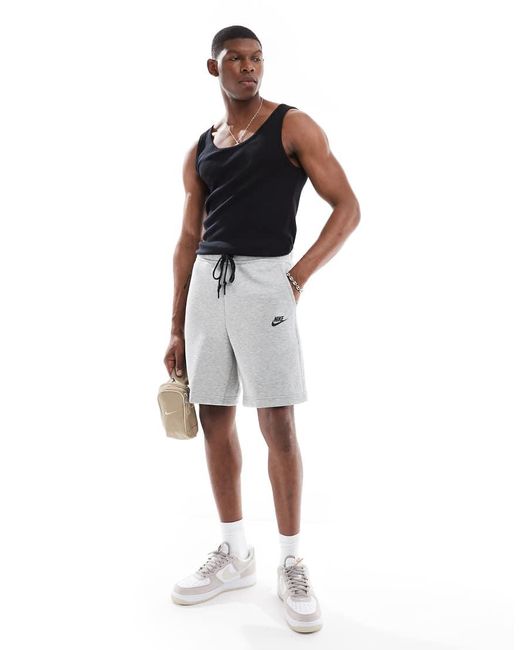 Nike White Club Tech Fleece Shorts for men