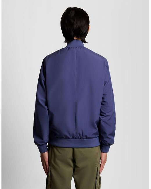 Lyle & Scott Blue Mid Jackets Funnel Neck Shell Jacket for men