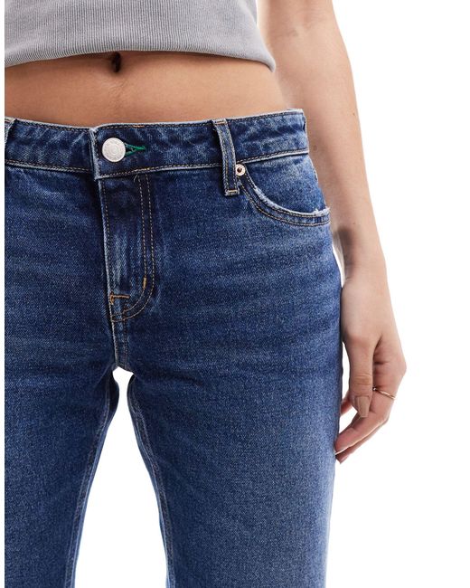 Tommy Hilfiger Blue – sophie – jeans mit geradem schnitt und tiefem taillenbund