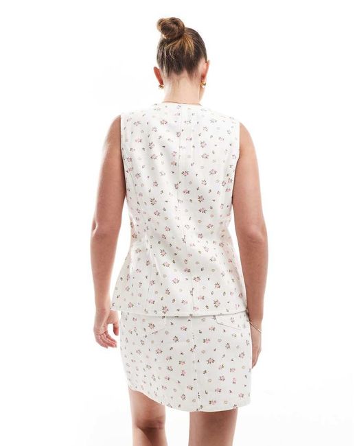 Gilet di Threadbare in White