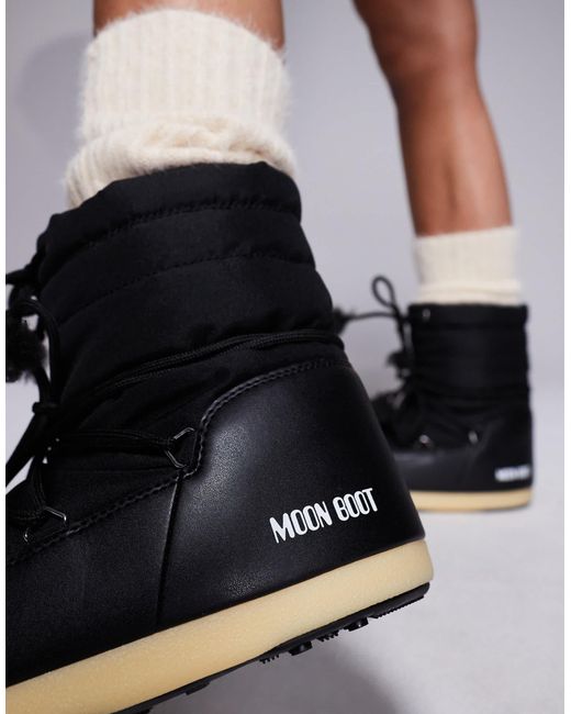 Moon Boot Black – evx – leichte stiefel