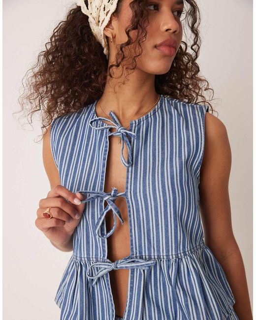 Gilet Threadbare en coloris Blue
