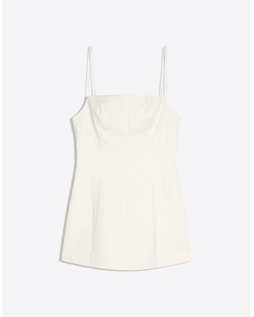 Bershka White Mini Dress With Bow Back