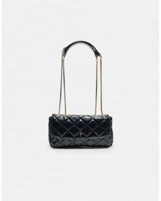 Stradivarius White Quilted Chain Crossbody Bag
