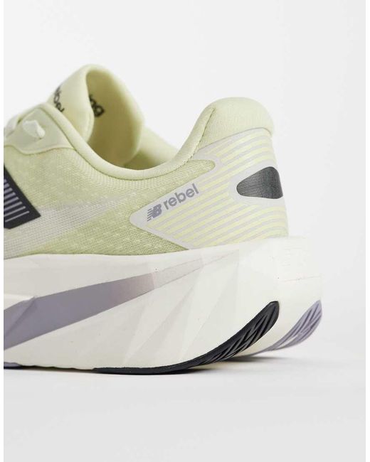 New Balance White Fuelcell Rebel V5 Running Trainers