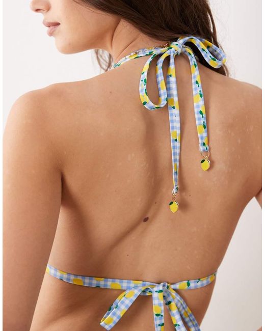 Peek & Beau Multicolor Triangle Bikini Top
