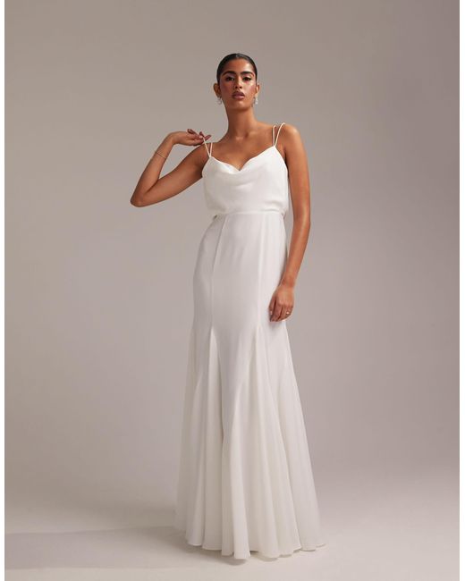 Cami Wedding Dress Buy Lipsy White Paige Sequin Cami Cowl Bridesmaid Dress  From Next