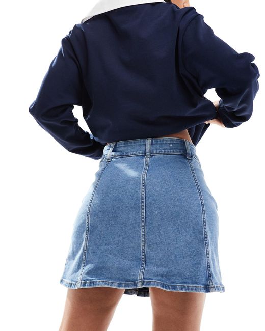 Wrangler Blue Denim Mini Skirt