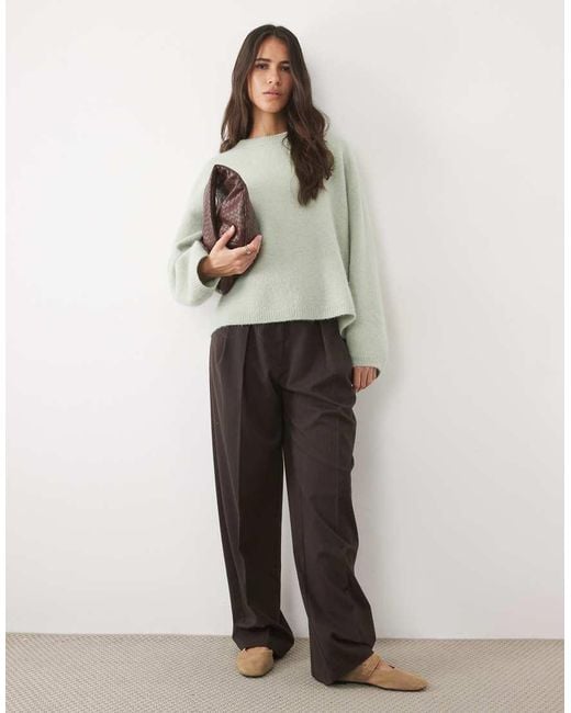 ARKET Gray Super Soft Alpaca And Wool Relaxed Jumper