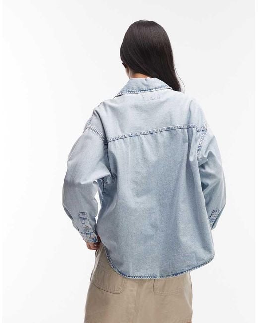 Carhartt Blue Alta Long Sleeve Denim Shirt