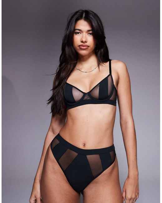 Bluebella Gray Orla Sheer Mesh Wired Bra