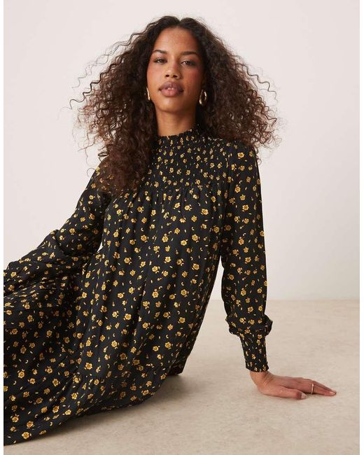 Glamorous Brown High Neck Midi Dresses