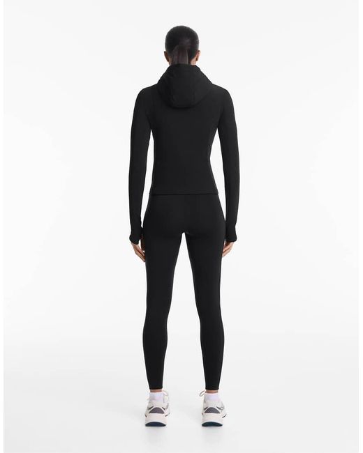 Oysho Black Fellex® Volcanic Padded Jacket