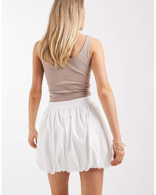 ASOS White Bubble Mini Skirt