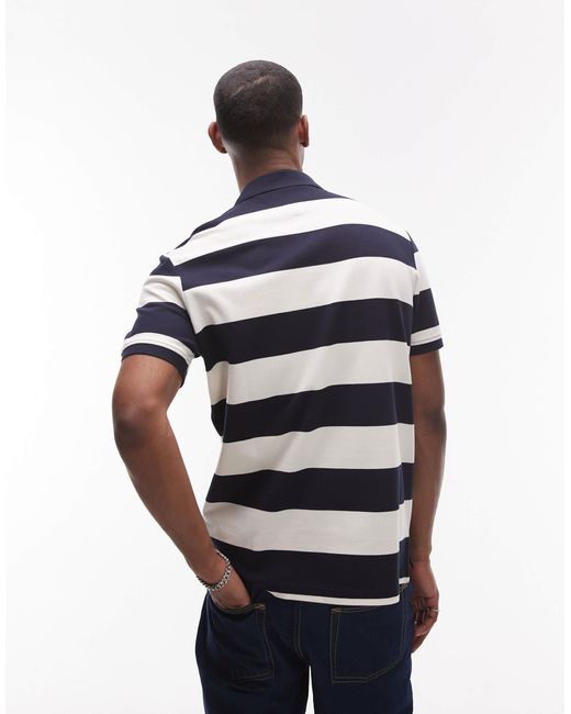 Tommy Hilfiger Blue Stripe Regular Polo Shirt for men