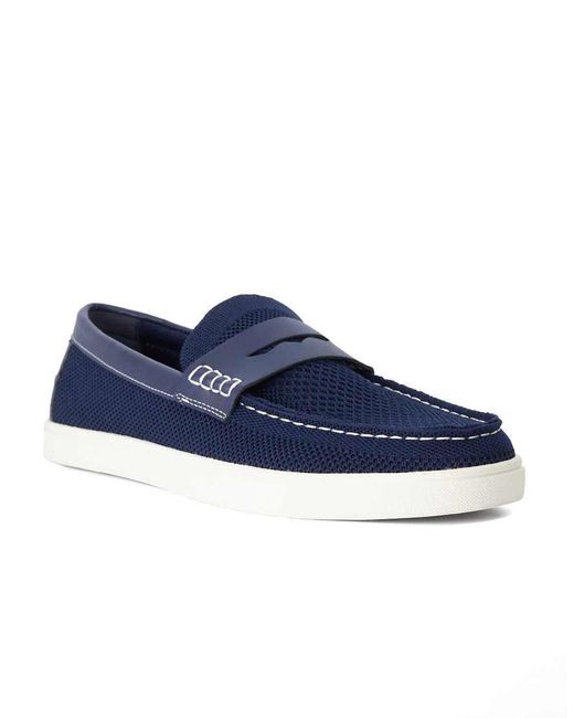 Dune Blue Benzy Loafers for men