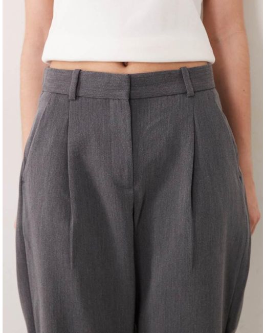 Abercrombie & Fitch Natural High Rise Quinn Tailored Trousers
