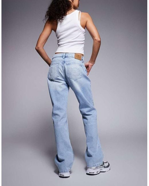 Juicy Couture Blue Skinny Diamante Logo Low Rise Jeans