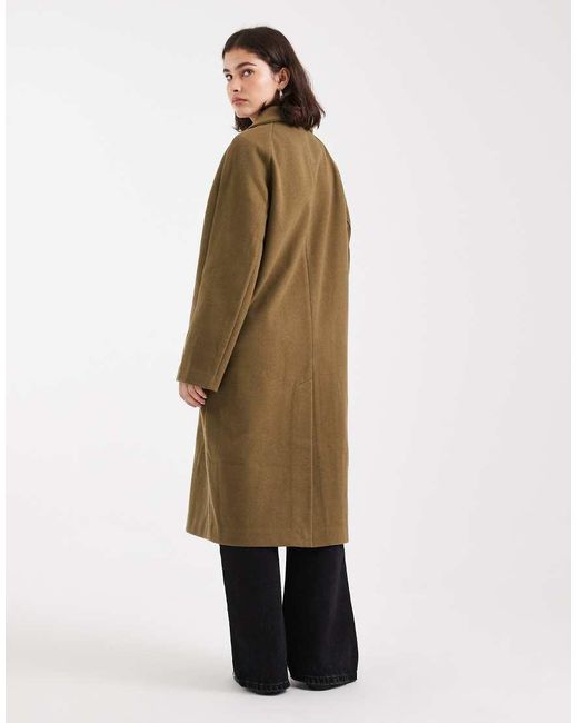 Abrigo Verde Cómodo De ASOS de color White