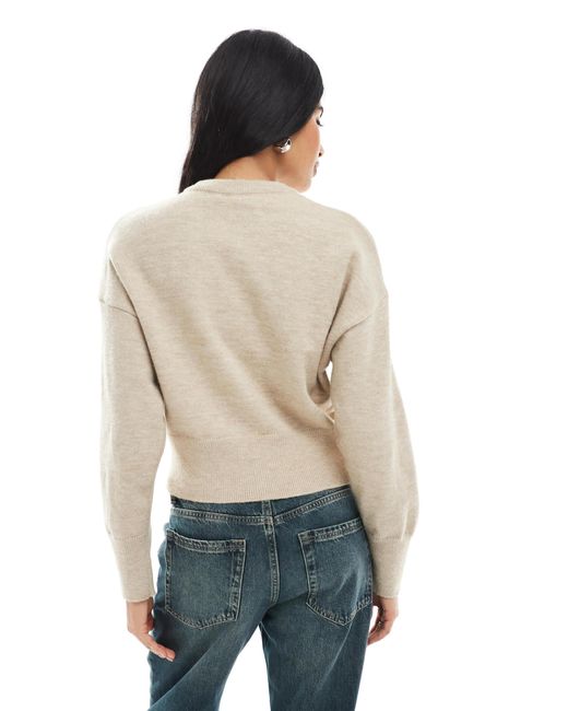 Daisy Street Natural – taillierte strickjacke