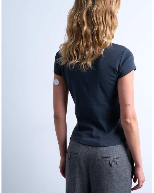 TOPSHOP Blue Everyday Tee