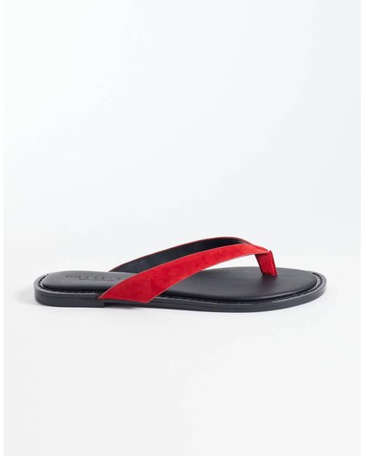 ASOS Multicolor Fenna Leather Thongs