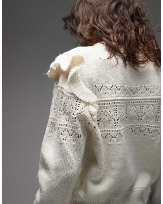 Levi's Gray Shane Flutter Sleeve Knitted Jumper